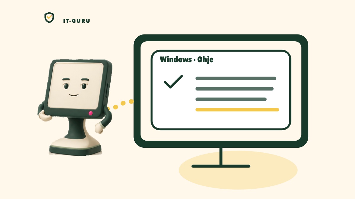 Erikoismerkit Windowsissa