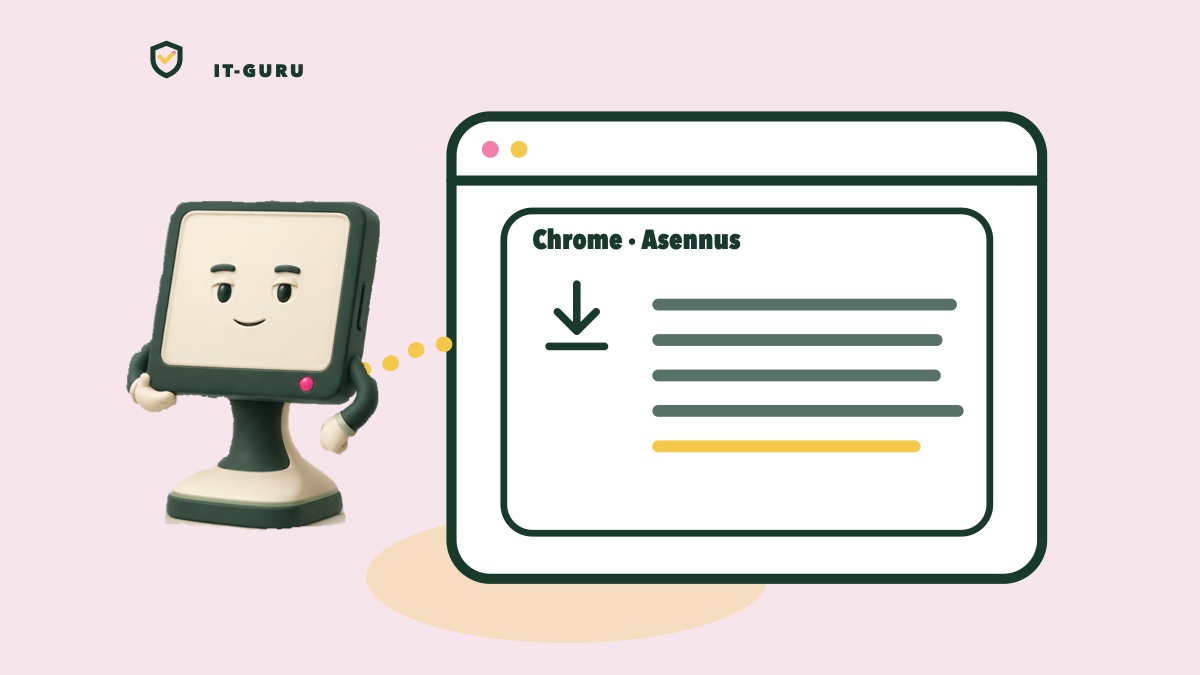 Google Chrome asennus tietokoneelle