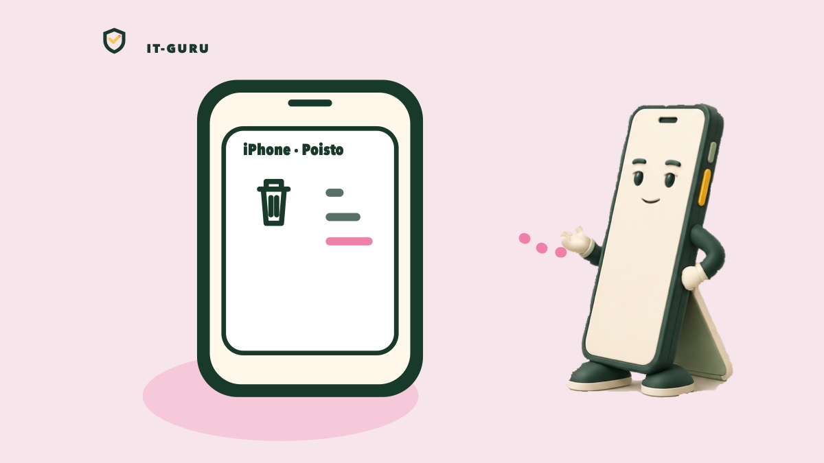 Tyhjennä iPhone asetuksista