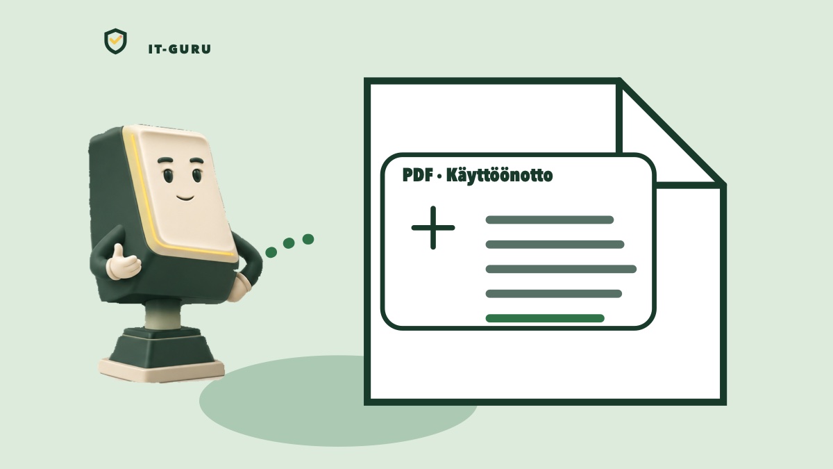 Luo PDF Muistiinpanot-sovelluksessa