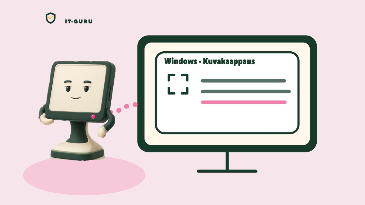Kuvakaappaus koko näytöstä Windowsissa