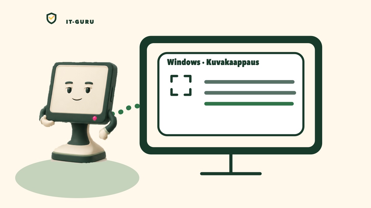 Leikkaustyökalu – valitse alue Windowsissa