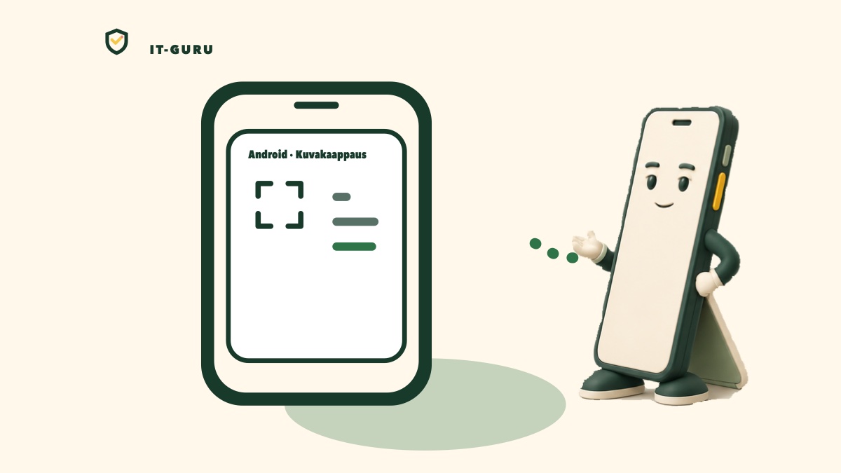 Ota kuvankaappaus näppäimillä Androidilla