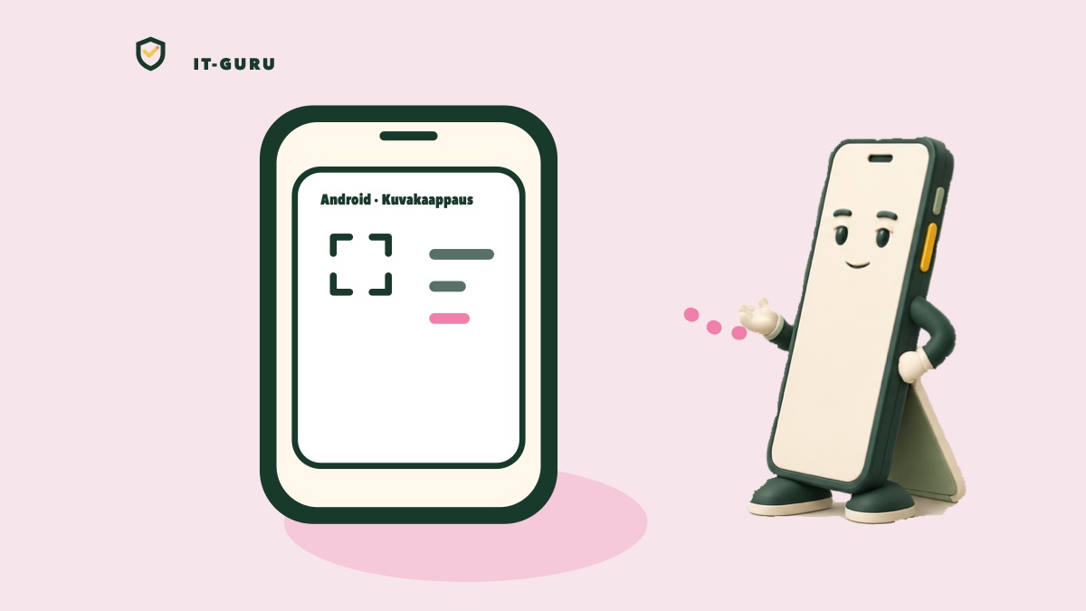 Ota kuvankaappaus Home-näppäimellä Androidilla