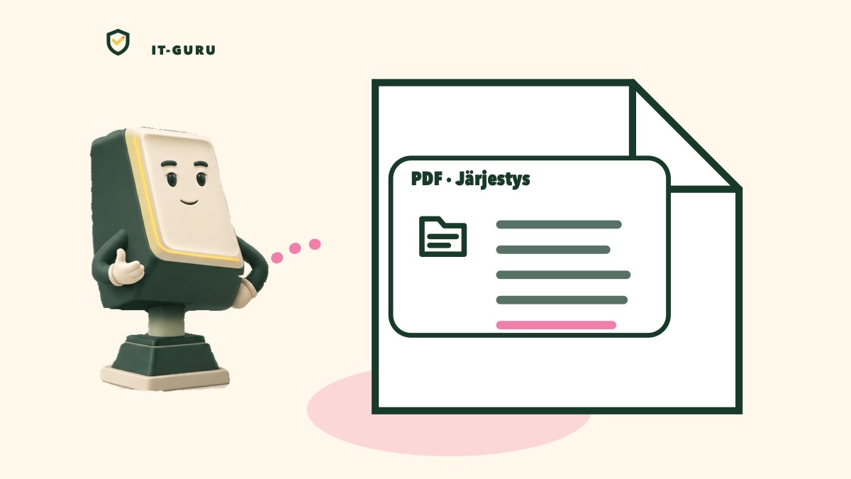 Muokkaa PDF-tiedostoa Adobe Acrobatilla