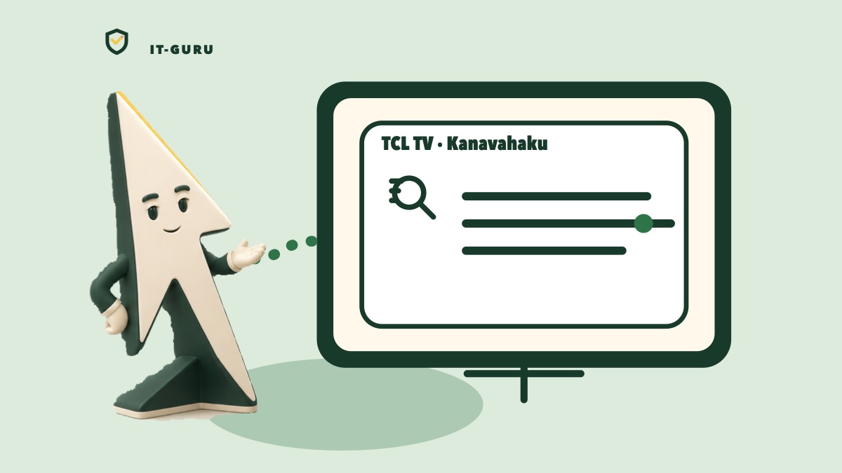 TCL TV kanavahaku kotona