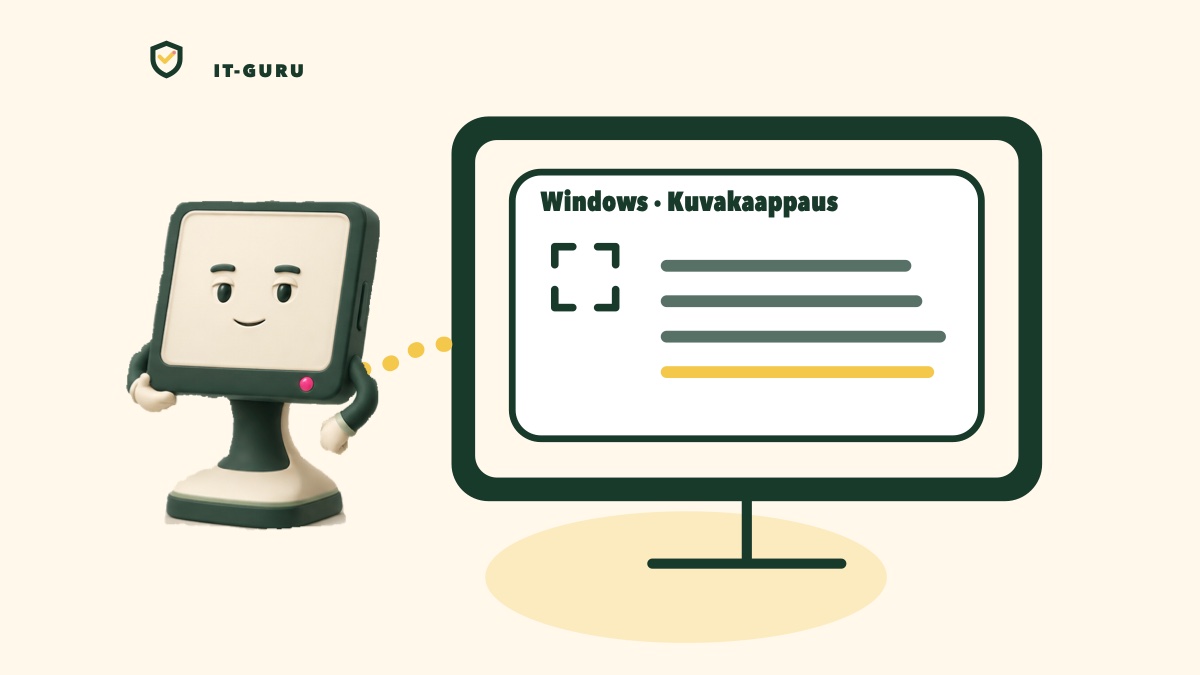 Tee kuvakaappaus tietokoneella