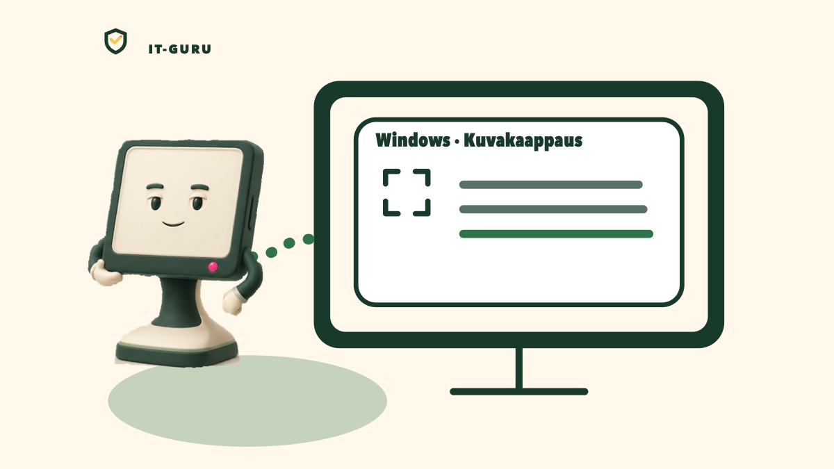 Ota kuvankaappaus Windows-tietokoneella