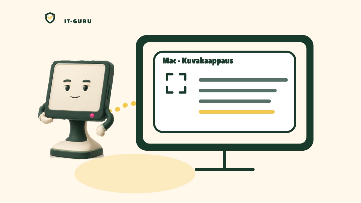 Ota kuvankaappaus Mac-tietokoneella