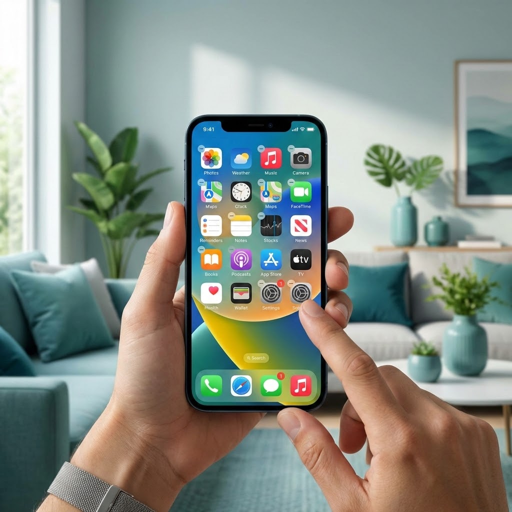 Järjestä iPhone sovellukset
