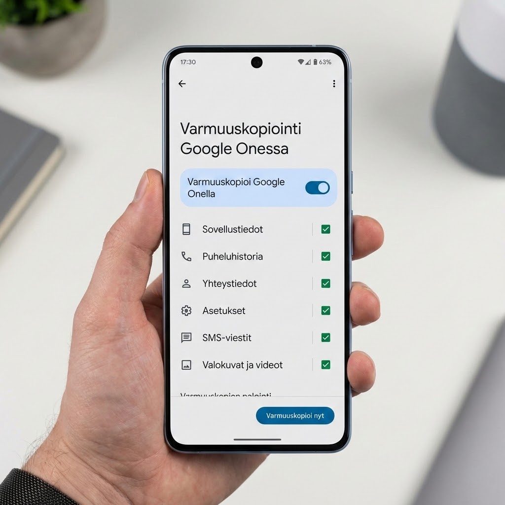 Käytä varmuuskopiointisovellusta