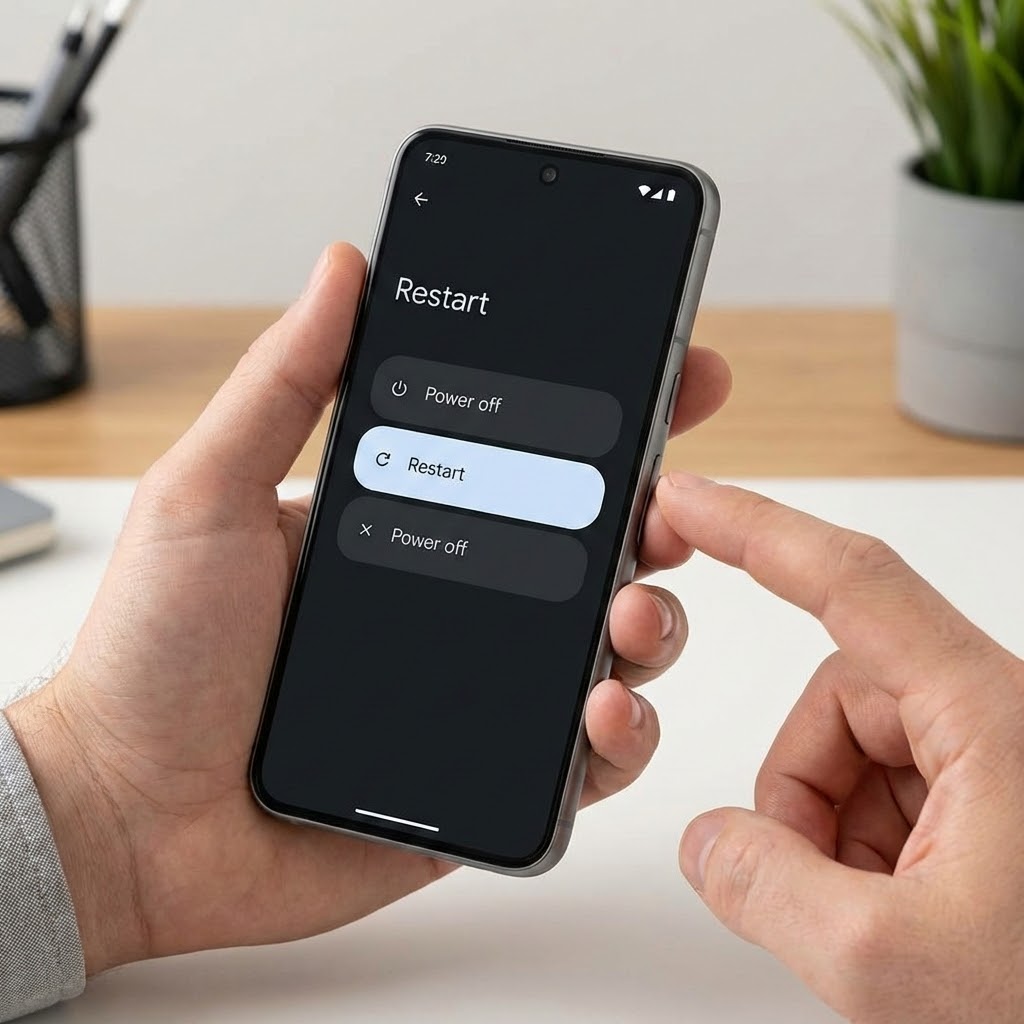 Käynnistä Android-puhelin uudelleen