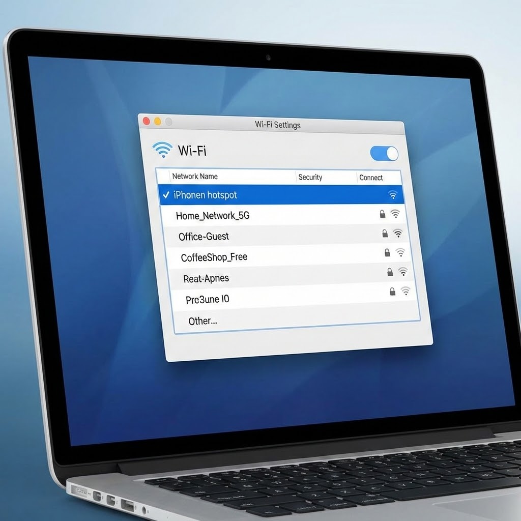 Yhdistä tietokone Wi-Fi:llä