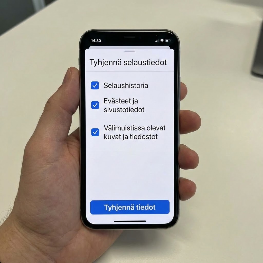 Tyhjennä selaimen välimuisti