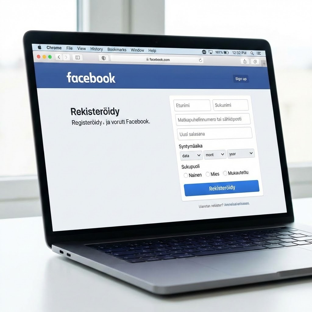 Luo Facebook-tili tietokoneella