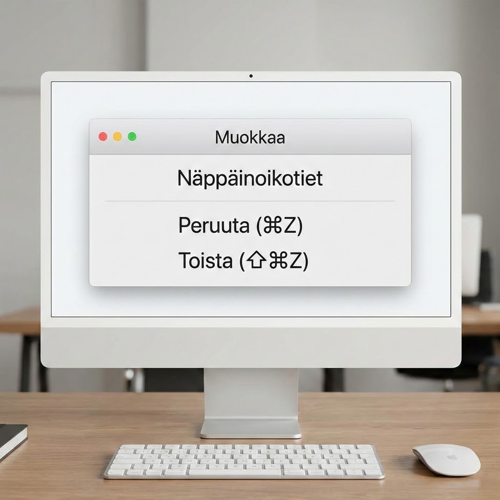 Peruuta ja tee uudelleen Macilla