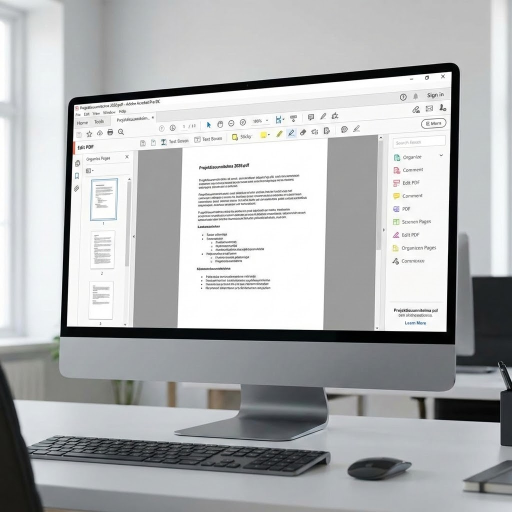 Muokkaa PDF-tiedostoa Adobe Acrobatilla
