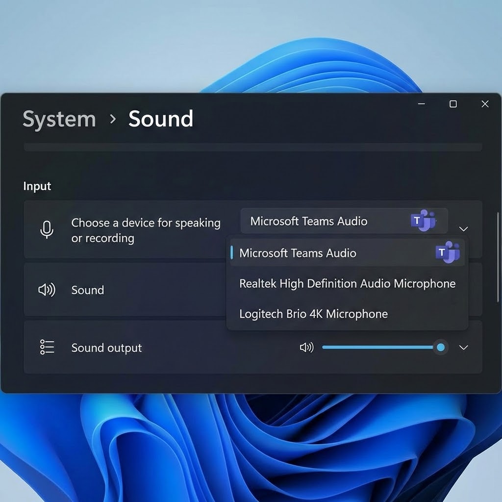 Tarkista mikrofoni laitteena